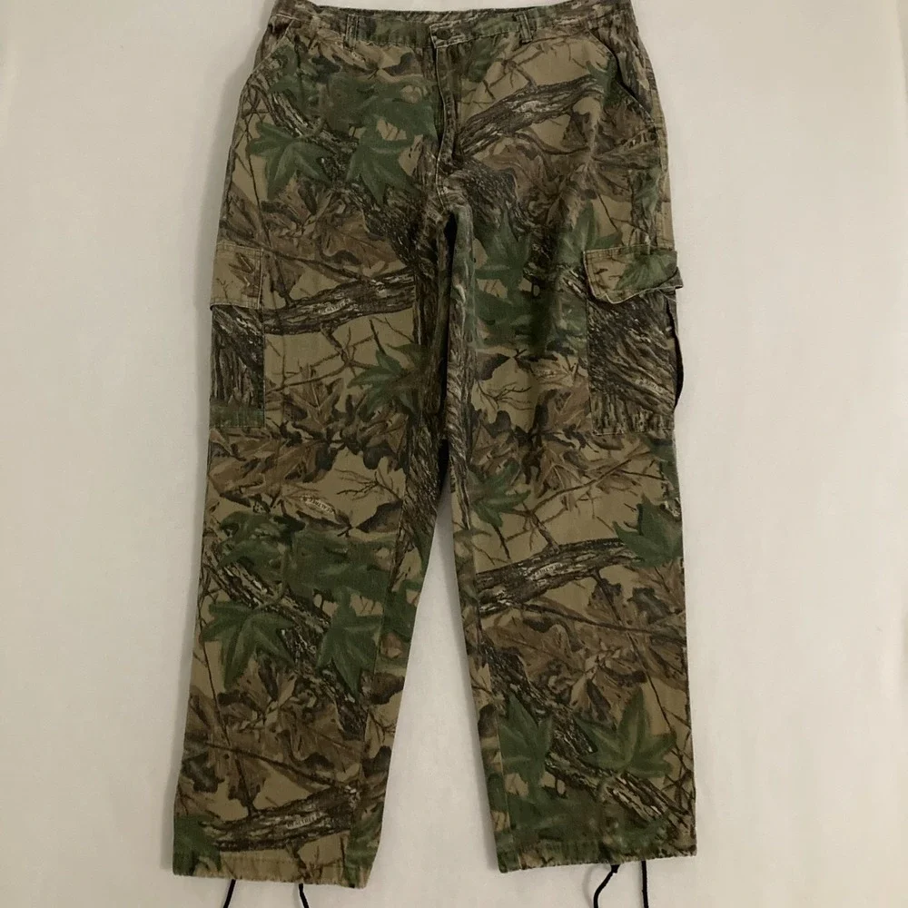 Vtg Realtree Camouflage Cargo Pants Mens 38x31 Ripstop Hunting Outdoors Gorpcore